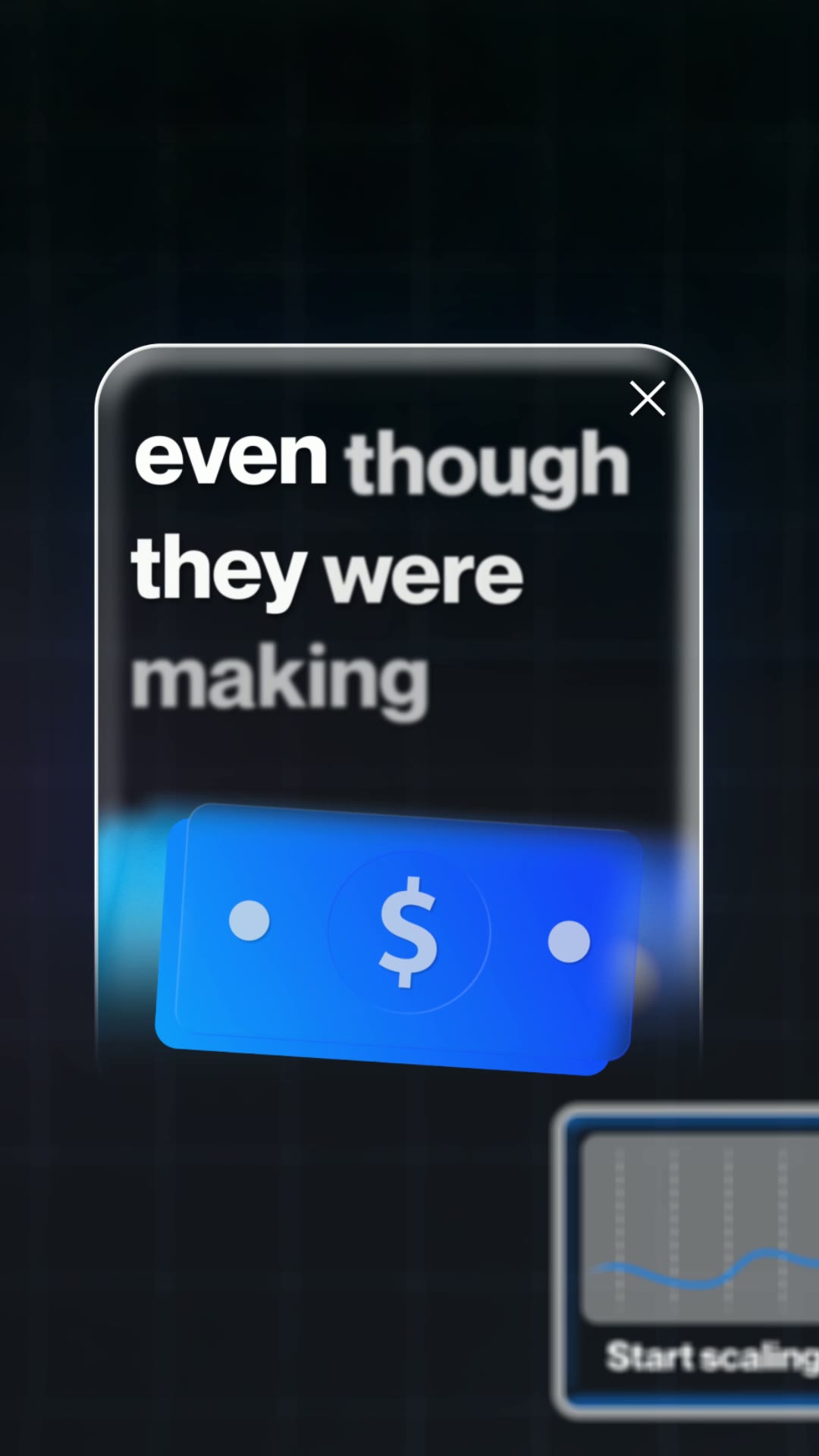 A frame from OMAR — AI Business Explainer at 00:12, the virtual consultant created for Business Wheel
