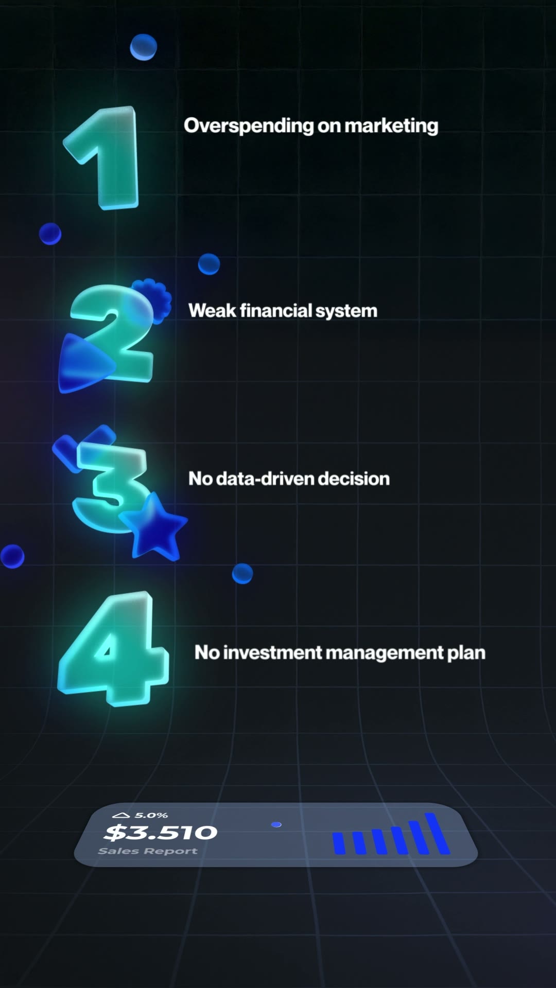A frame from OMAR — AI Business Explainer at 01:02, the virtual consultant created for Business Wheel
