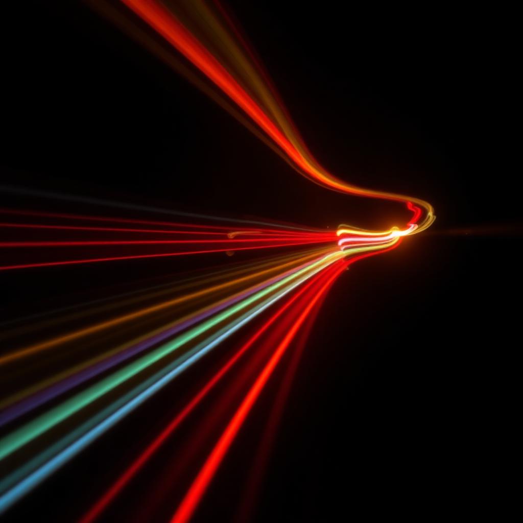 Colour tests, lights bleeding into each other
